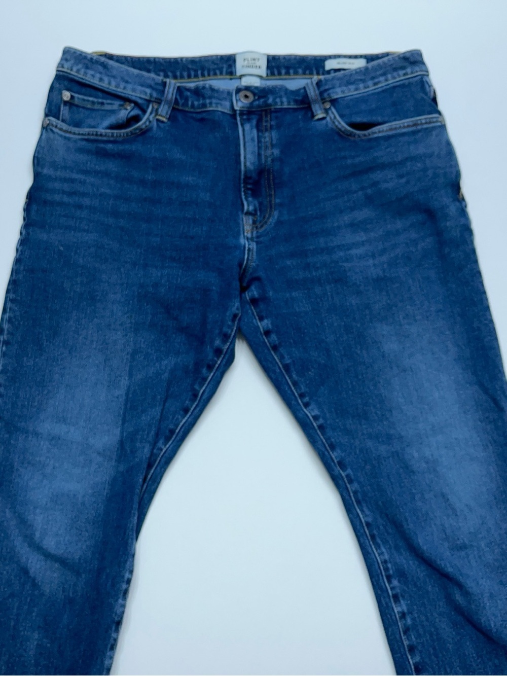 Flint & Tinder Jeans Mens 33x32 Slim Fit Blue Denim Stretch Preppy Huckberry